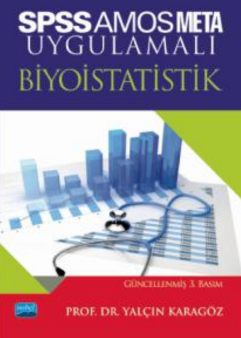 SPSS AMOS META Uygulamalı Biyoistatistik kitap kapağı