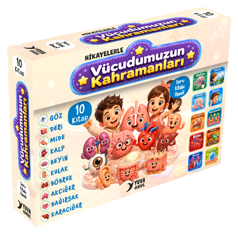 Vücudumuzun Kahramanları Serisi (10 Kitap) kitap kapağı
