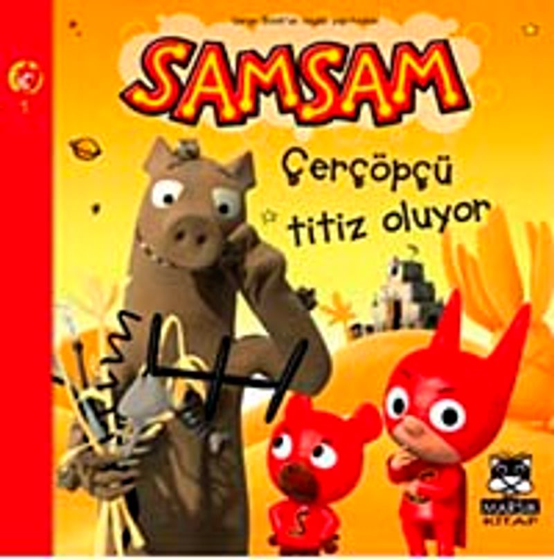 Samsam Çerçöpçü Temiz Oluyor kitap kapağı