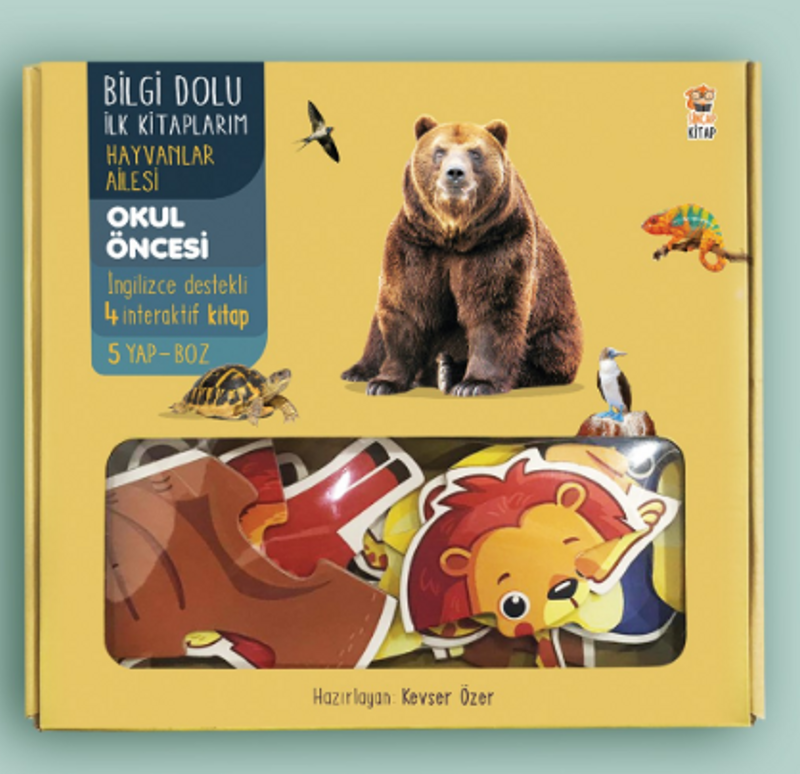 Bilgi Dolu İlk Kitaplarım Hayvanlar Ailesi Seti (4 Kitap) kitap kapağı