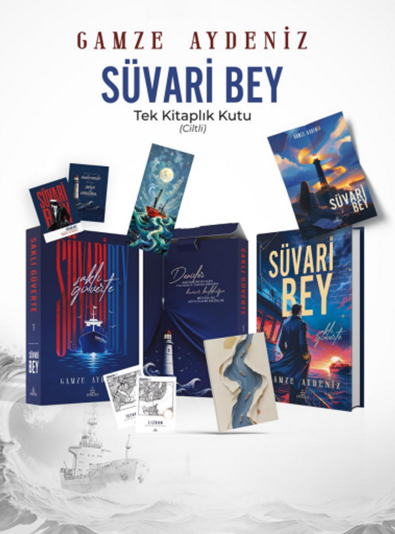Süvari Bey 1: Saklı Güverte (Ciltli-Tek Kitaplık Kutu) kitap kapağı
