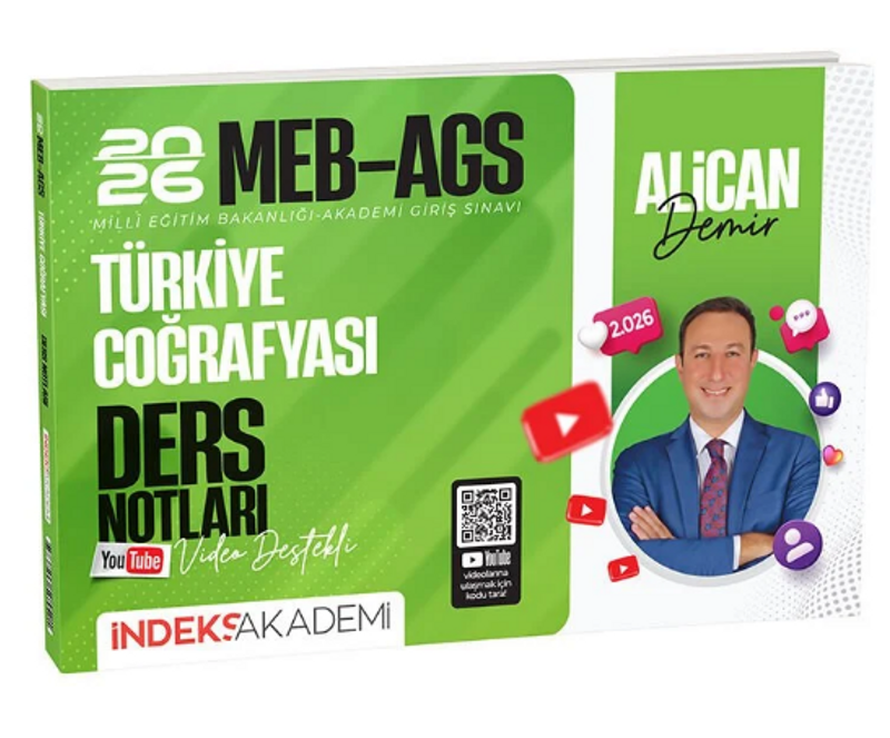 2026 MEB-AGS Türkiye Coğrafyası Video Ders Notları kitap kapağı