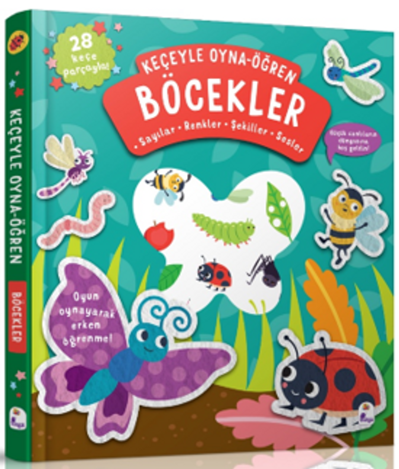 Keçeyle Oyna-Öğren / Böcekler kitap kapağı