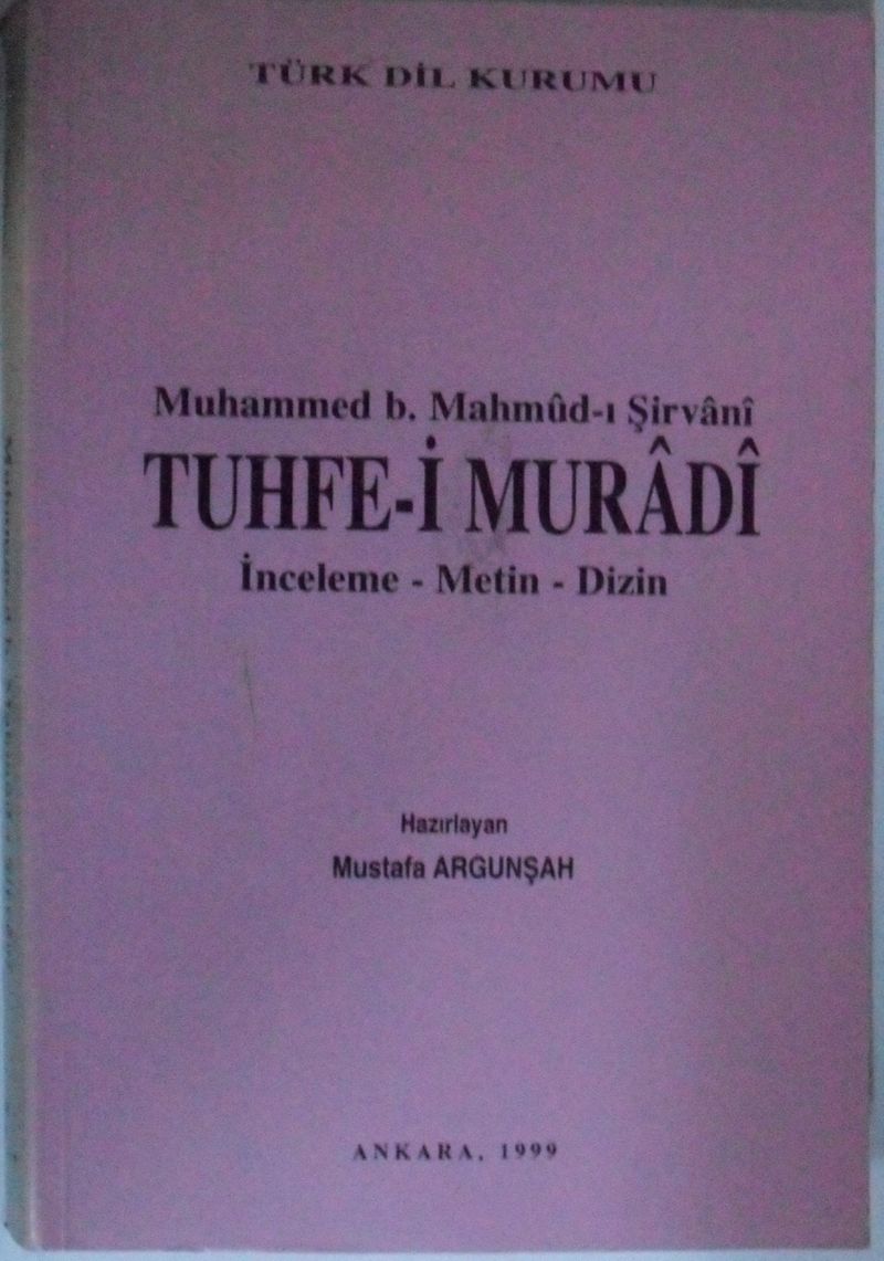 Tuhfe-i Muradi Kod: 11-D-15 kitap kapağı