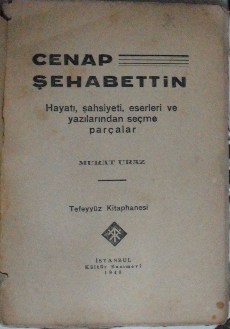 Cenap Şehabettin Kod: 8-G-24 kitap kapağı