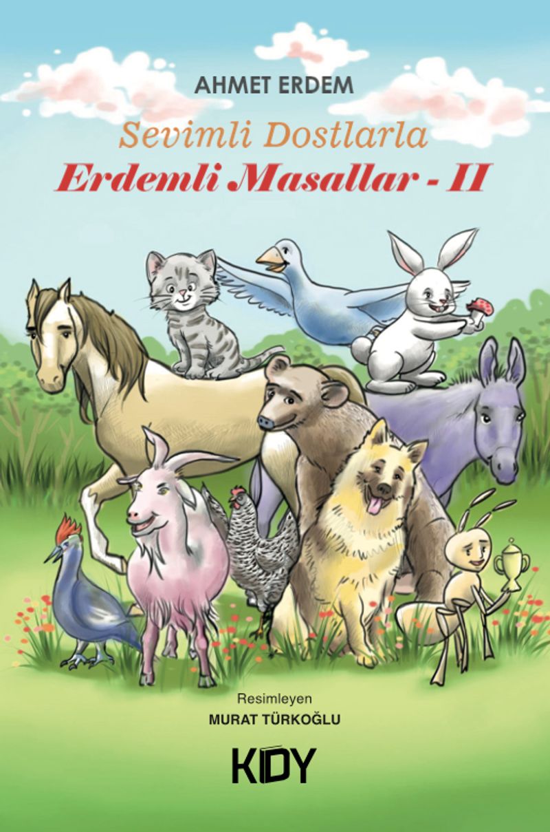 Sevimli Dostlarla Erdemli Masallar 2 kitap kapağı