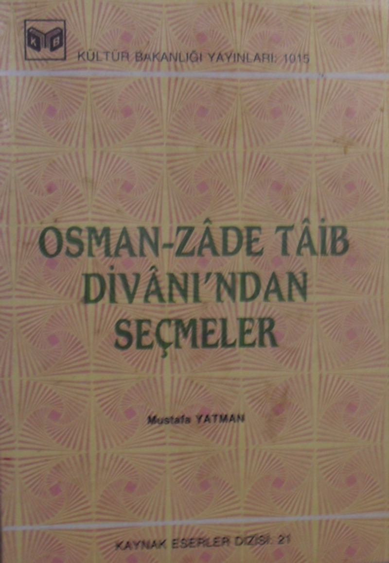 Osmanzade Taib Divanından Seçmeler / 40-C-24 kitap kapağı