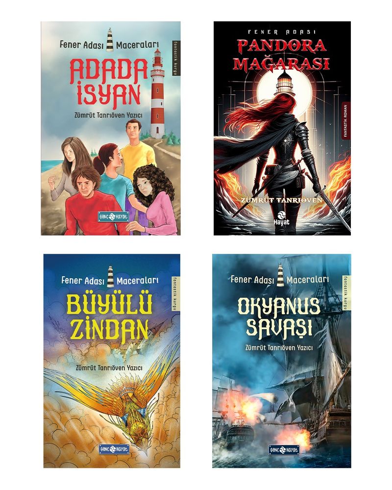 Fener Adası Maceraları Seti (4 Kitap) kitap kapağı