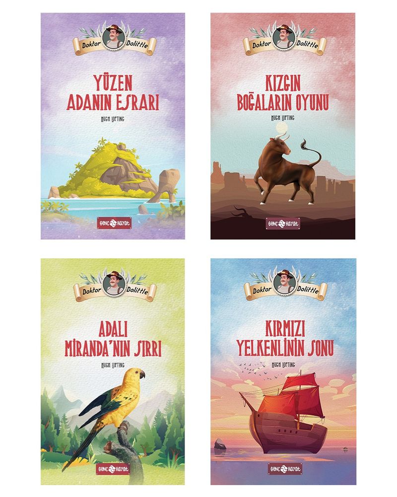Dr Dolittle Macera Seti (4 Kitap) kitap kapağı