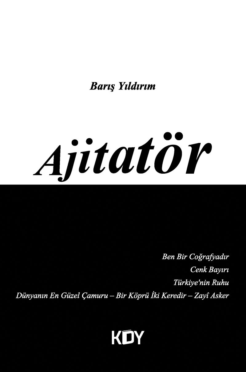 Ajitatör kitap kapağı