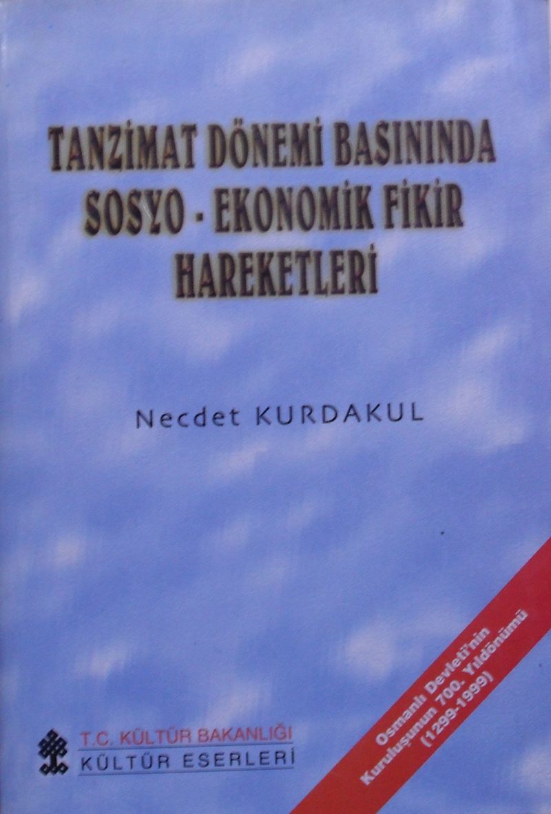 Tanzimat Dönemi Basınında Sosyo Ekonomik Fikir Hareketleri / 39-A-28 kitap kapağı