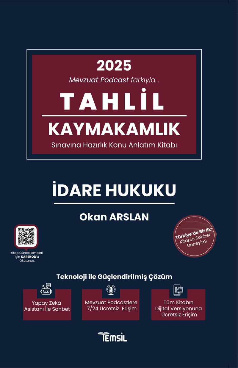 Tahlil İdare Hukuku Konu Anlatım Kitabı kitap kapağı