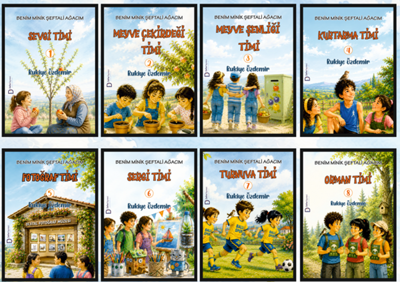 Benim Minik Şeftali Ağacım Seti (8 Kitap) kitap kapağı