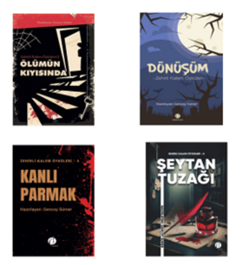 Zehirli Kalem Polisiye Gerilim Öyküler Seçkisi (4 Kitap Takım) kitap kapağı