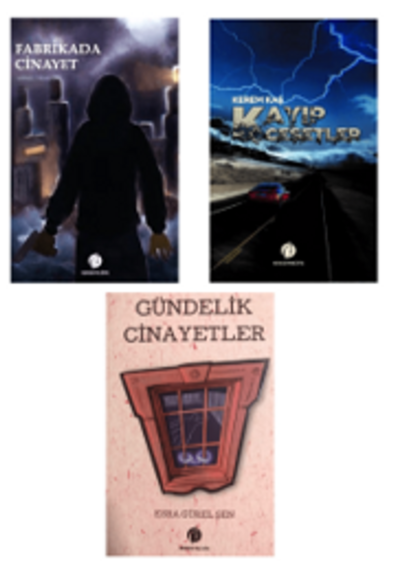 Fabrikada Cinayet - Kayıp Cesetler - Gündelik Cinayetler - Polisiye Gerilim Seti (3 Kitap Takım) kitap kapağı