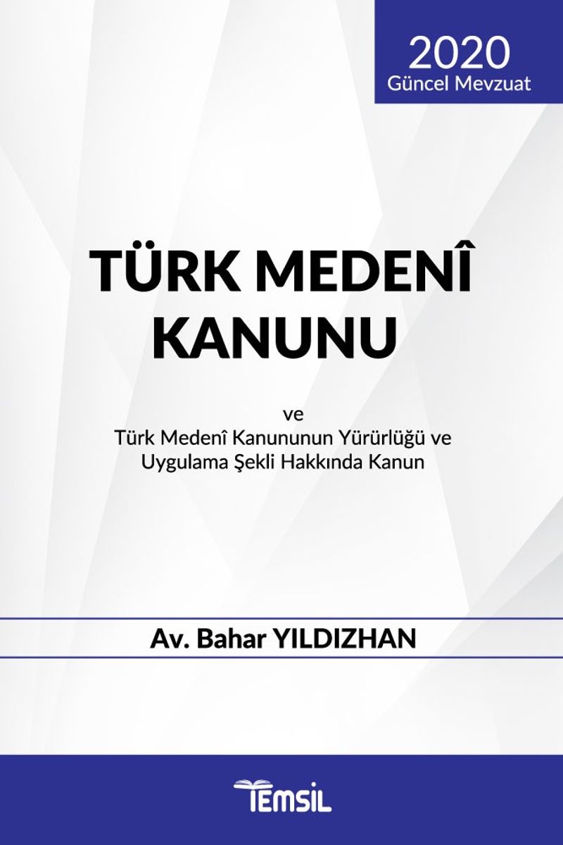 Türk Medeni Kanunu kitap kapağı