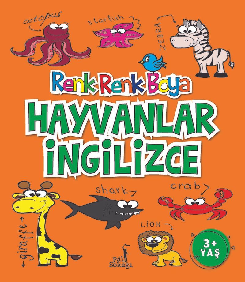 Renk Renk Boya / Hayvanlar İngilizce kitap kapağı