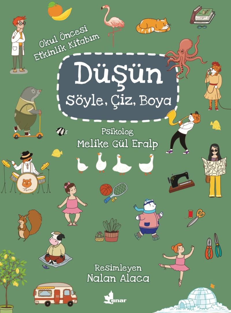 Düşün, Söyle, Çiz, Boya kitap kapağı