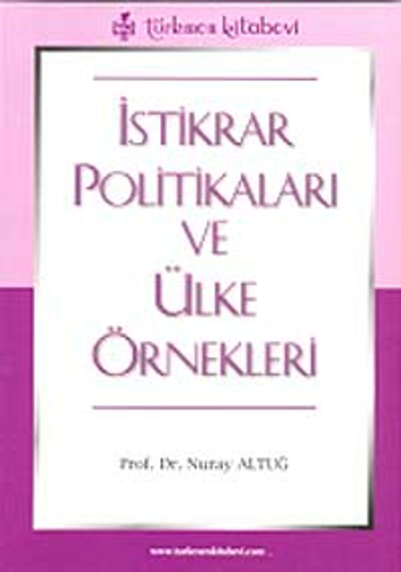 İstikrar Politikaları ve Ülke Örnekleri kitap kapağı