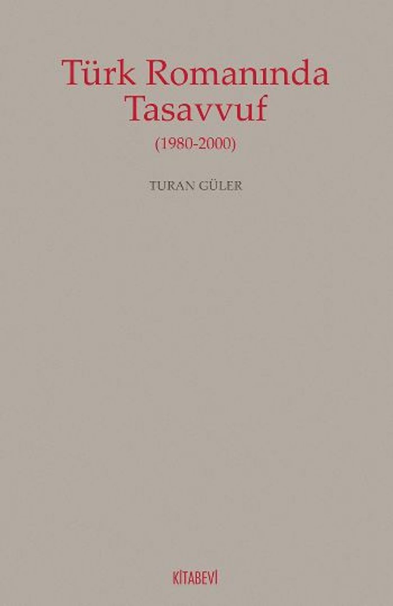 Türk Romanında Tasavvuf kitap kapağı