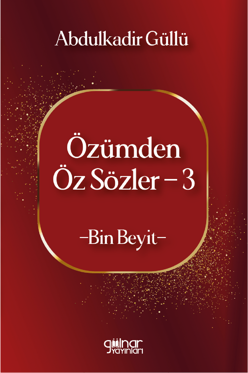 Özümden Öz Sözler 3 kitap kapağı