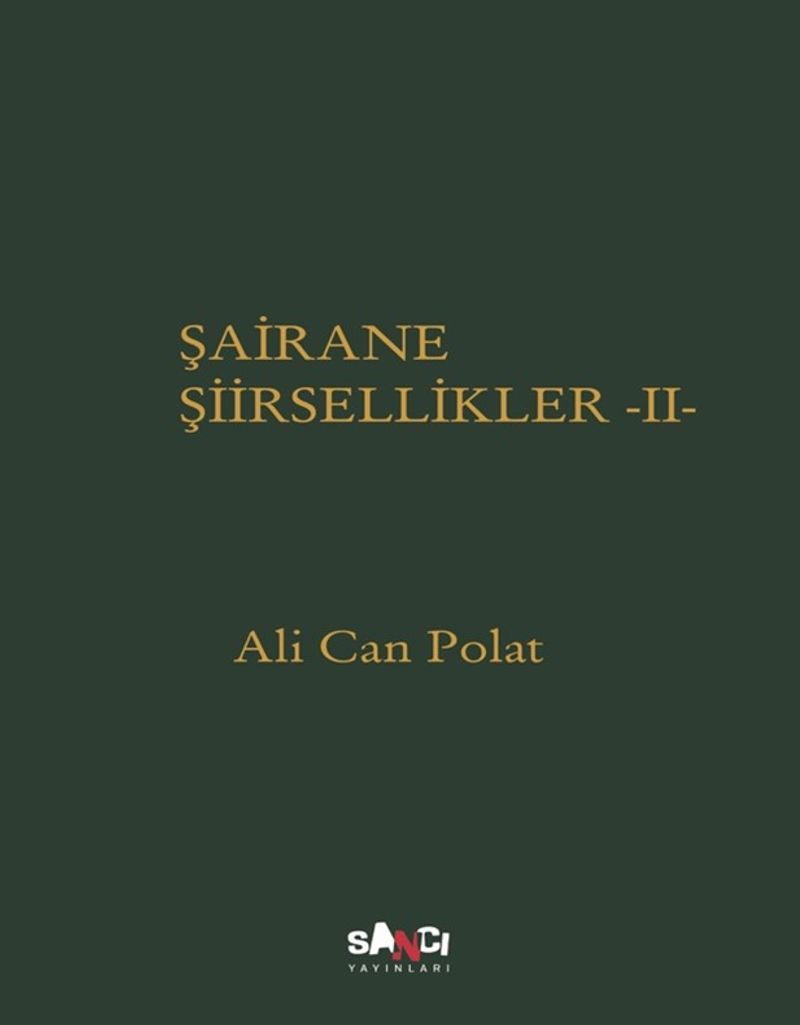 Şairane Şiirsellikler 2 kitap kapağı