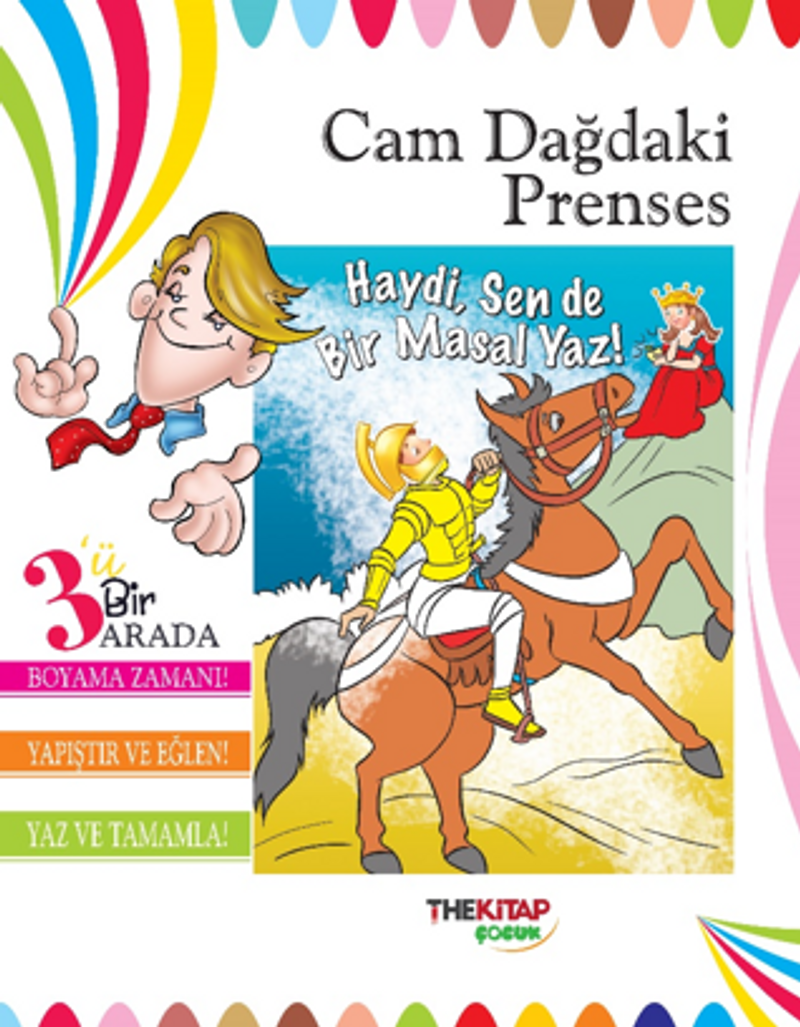 Cam Dağdaki Prenses (Üçü Bir Arada Etkinlik Kitabı) kitap kapağı