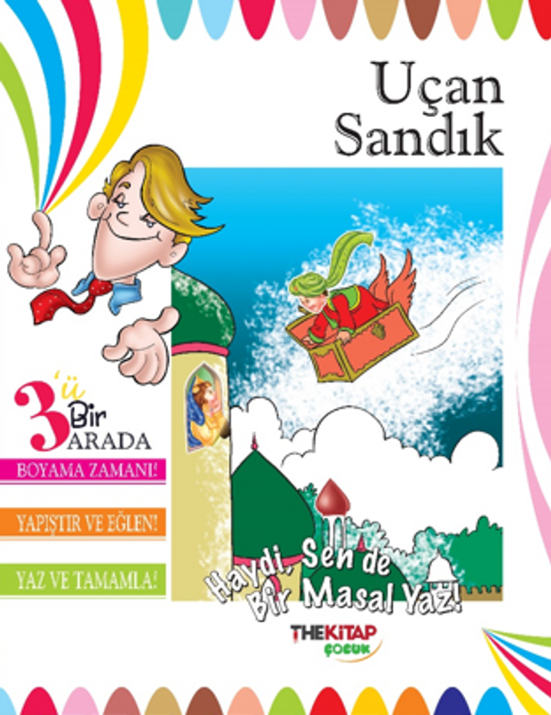 Uçan Sandık (Üçü Bir Arada Etkinlik Kitabı) kitap kapağı