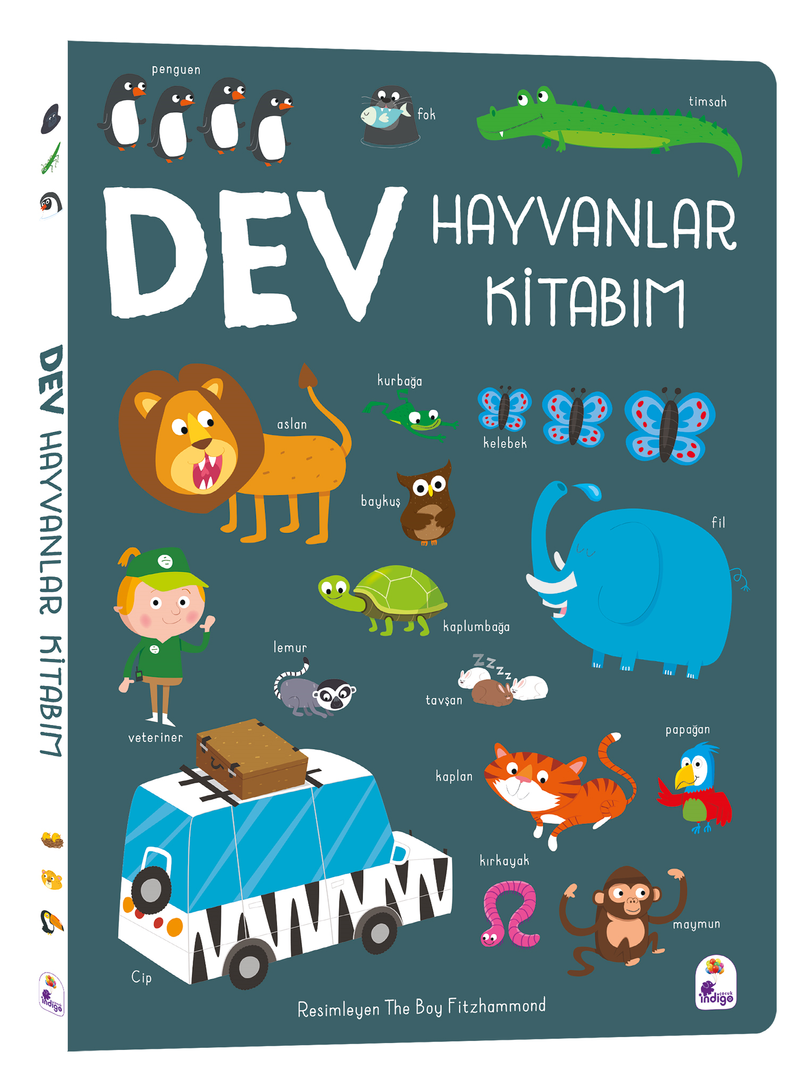 Dev Hayvanlar Kitabım (Ciltli) kitap kapağı