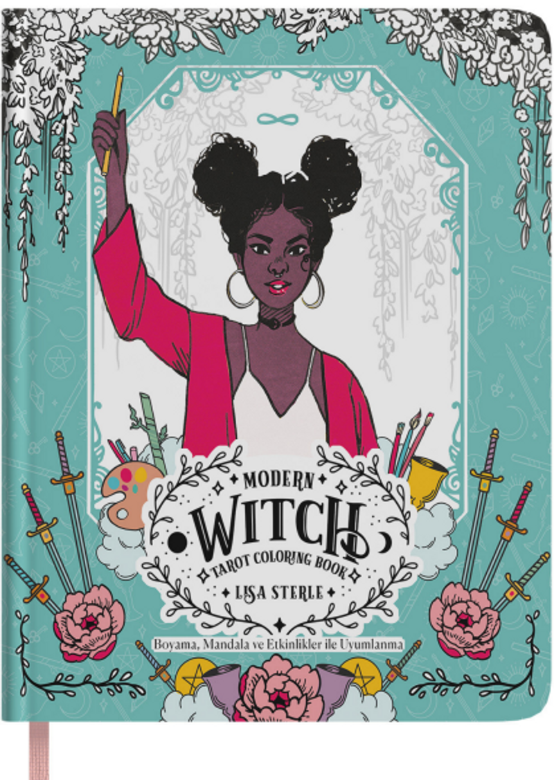 Modern Witch Tarot Coloring Book kitap kapağı
