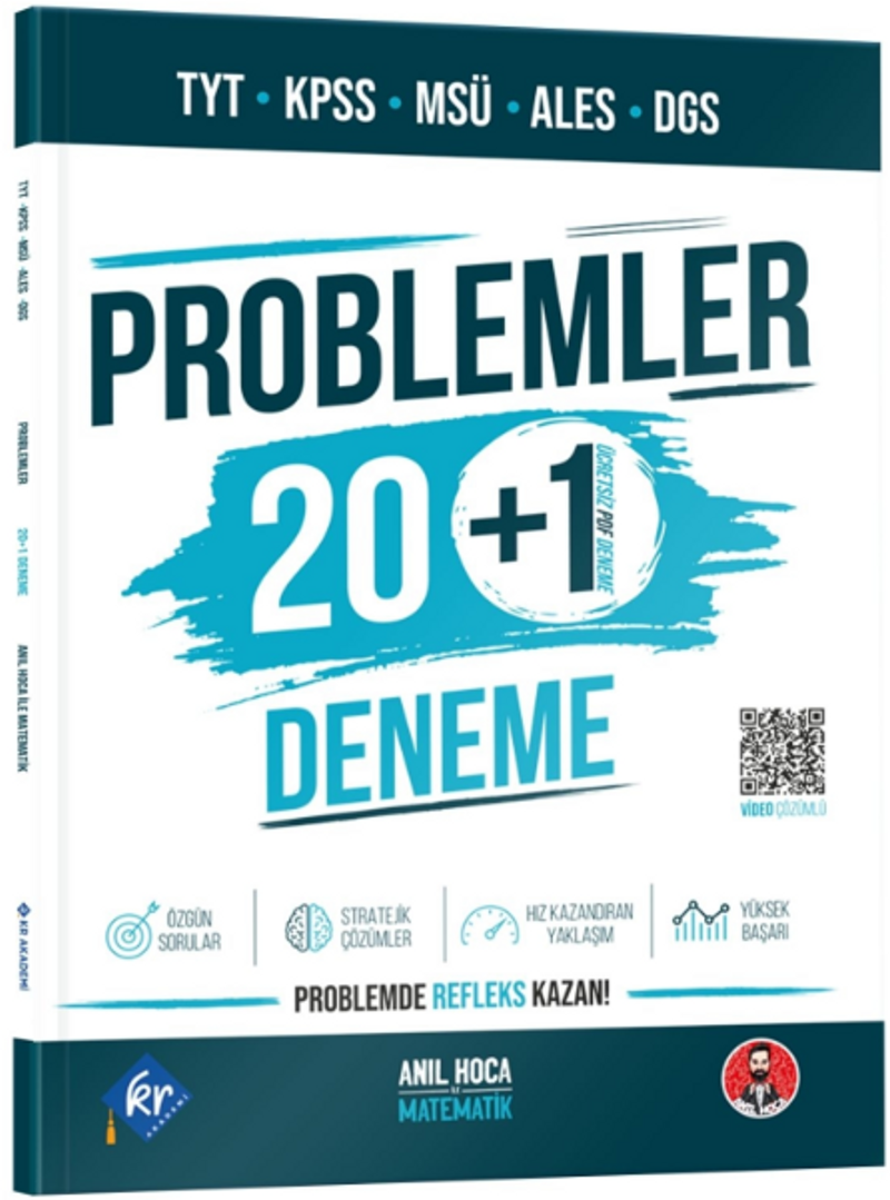 TYT KPSS MSÜ ALES DGS Problemler 20+1 Deneme kitap kapağı