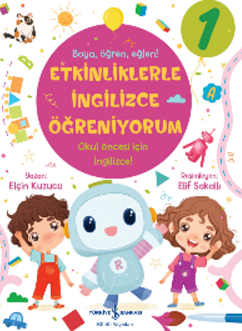 Etkinliklerle İngilizce Öğreniyorum-1 kitap kapağı