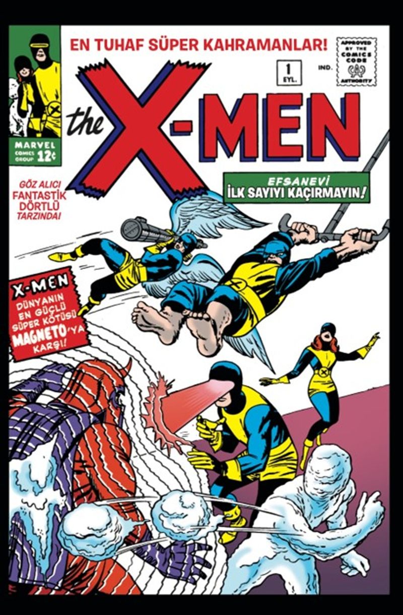 X-Men #1 Orjinal İlk Sayı kitap kapağı