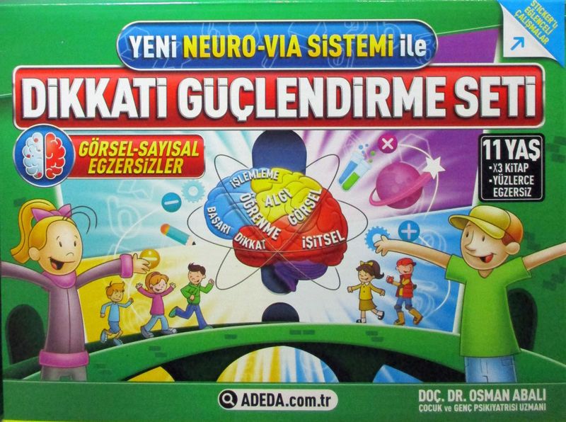 Dikkati Güçlendirme Seti (5. Sınıf) 11 Yaş (3 Kitap Takım) kitap kapağı