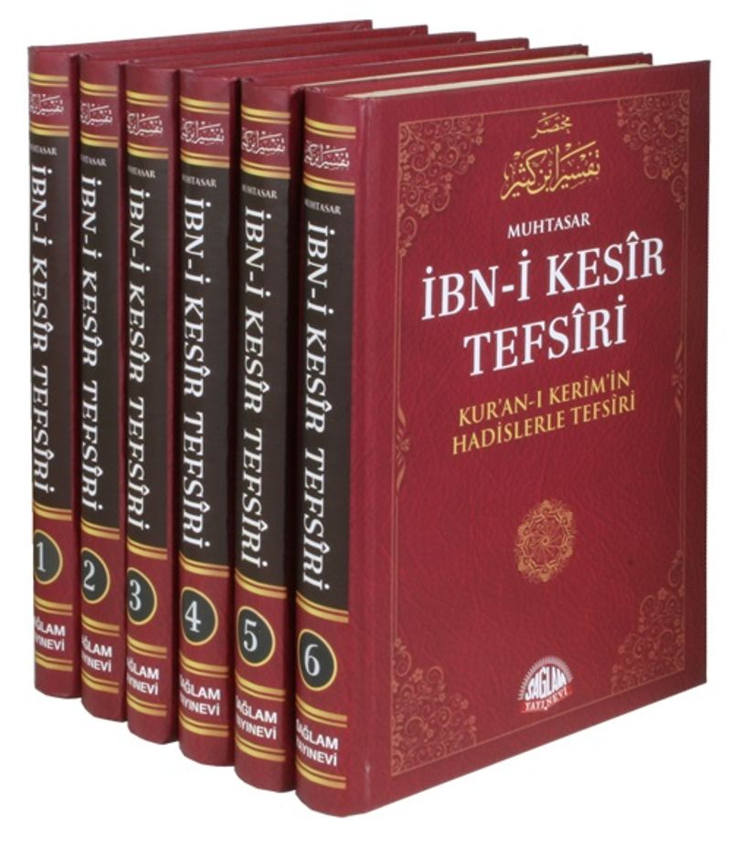 İbn-i Kesir Tefsiri Muhtasarı (6 Cilt+Şamua) / Kur'anı Kerim'in Hadislerle Tefsiri kitap kapağı