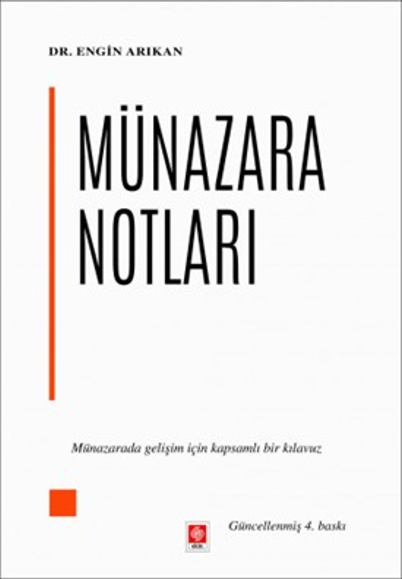 Münazara Notları kitap kapağı