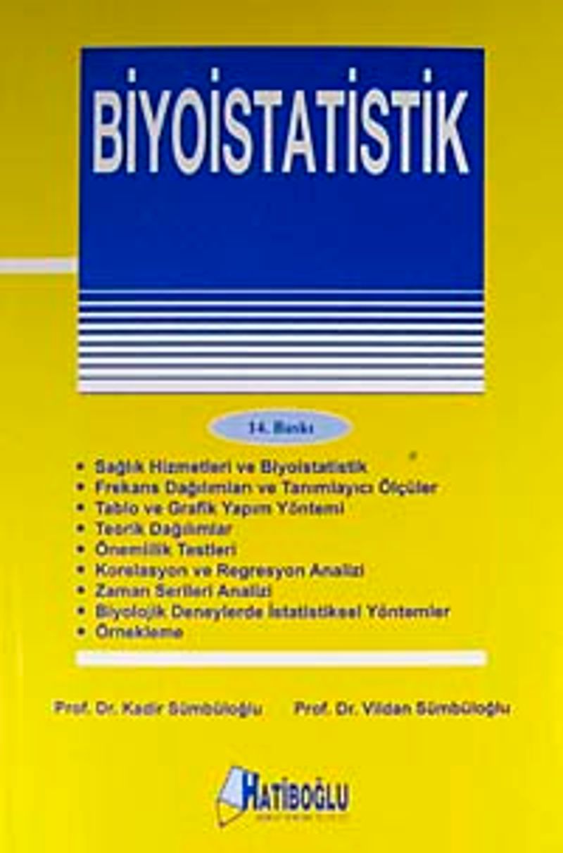 Biyoistatistik kitap kapağı