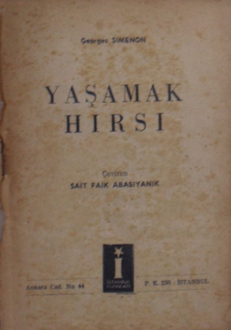 Yaşamak Hırsı (2-E-5) kitap kapağı