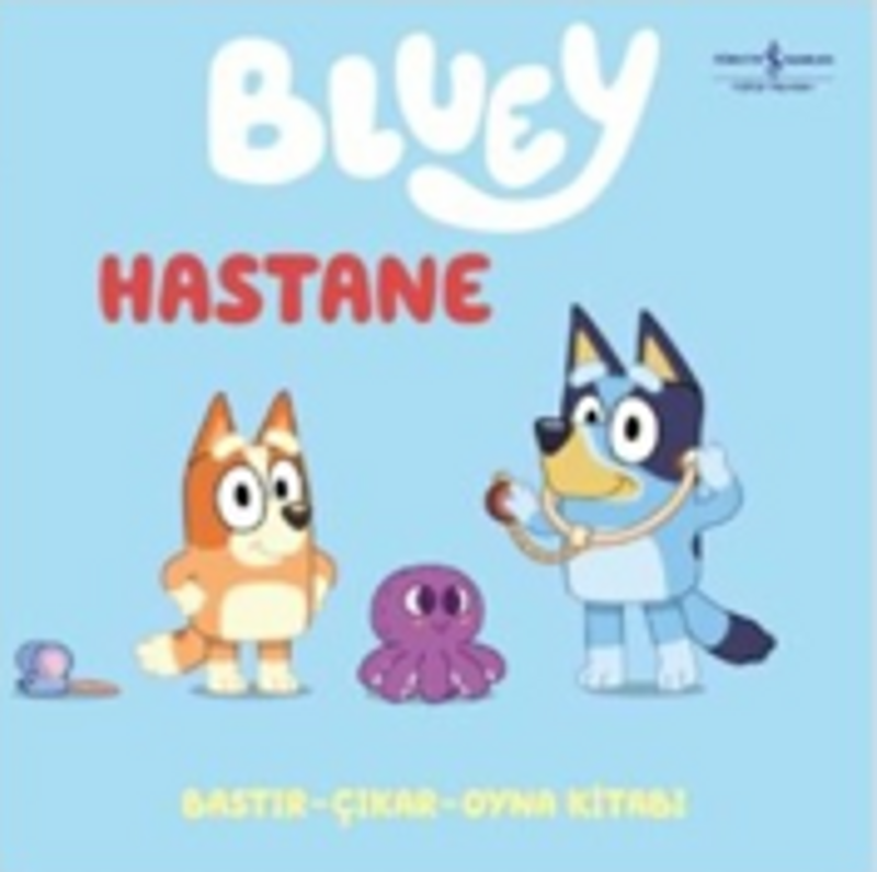 Bluey / Hastane (Bastır Çıkar Oyna Kitabı) kitap kapağı
