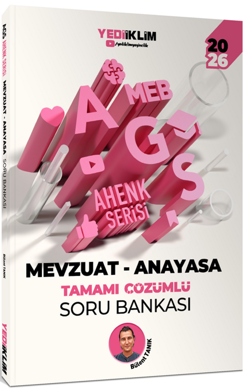 2026 MEB AGS Ahenk Serisi Mevzuat - Anayasa Tamamı Çözümlü Soru Bankası kitap kapağı