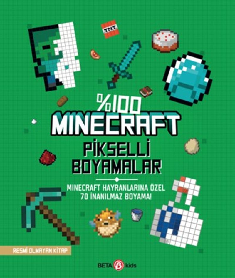 Minecraft Pikselli Boyama kitap kapağı
