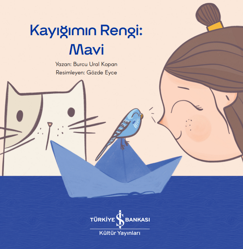 Kayığımın Rengi: Mavi kitap kapağı