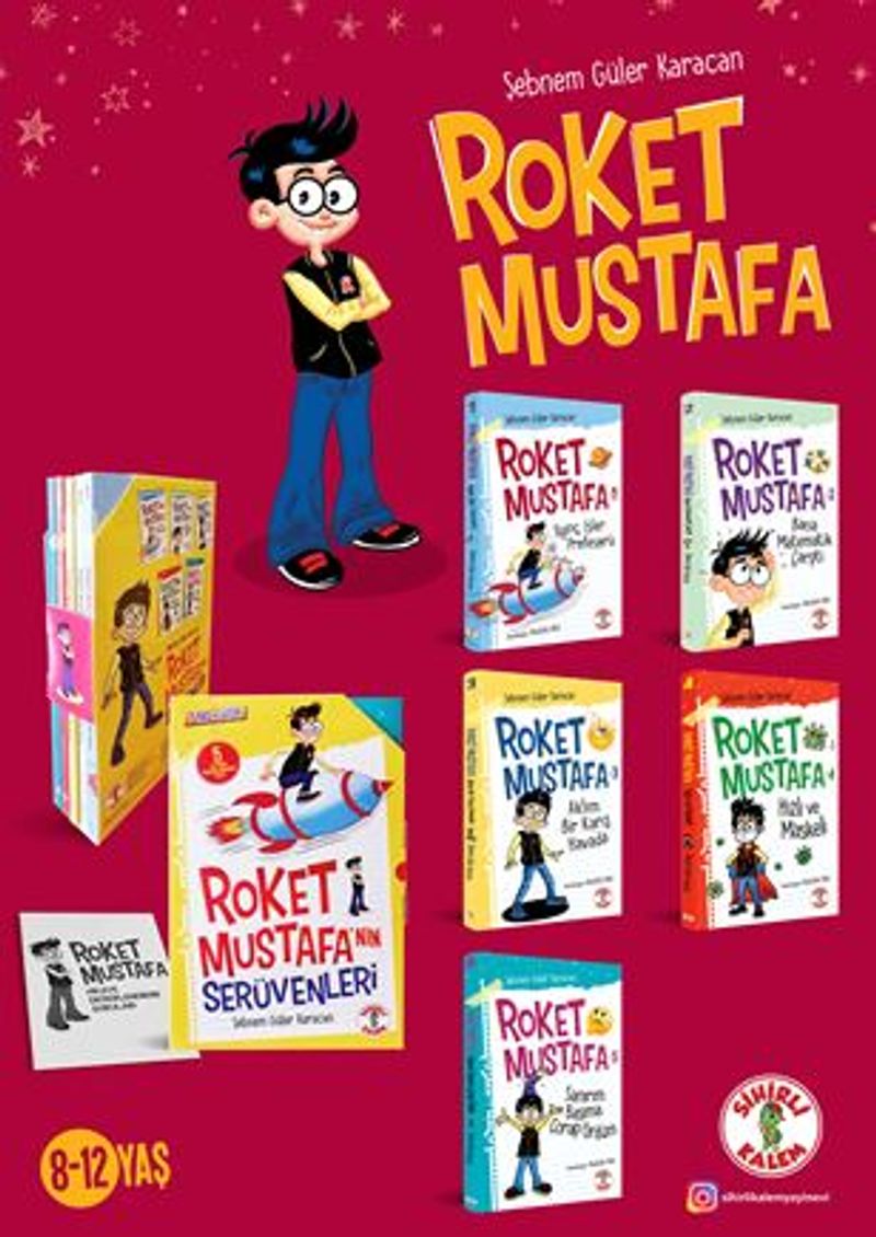 Roket Mustafa'nın Serüvenleri Seti kitap kapağı