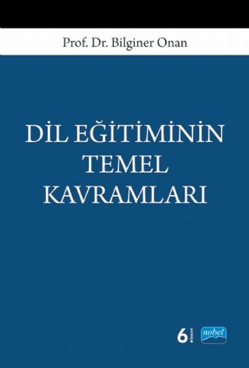 Dil Eğitiminin Temel Kavramları kitap kapağı
