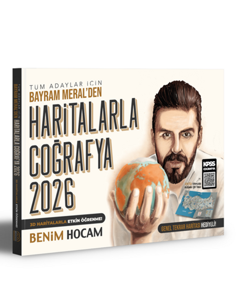 2026 Tüm Adaylar İçin Haritalarla Coğrafya Konu Anlatımı kitap kapağı