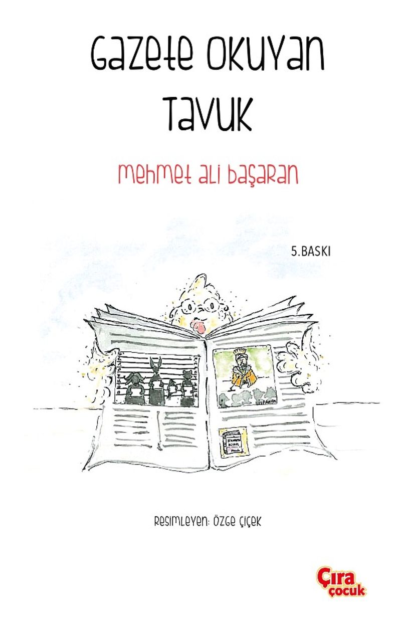 Gazete Okuyan Tavuk kitap kapağı