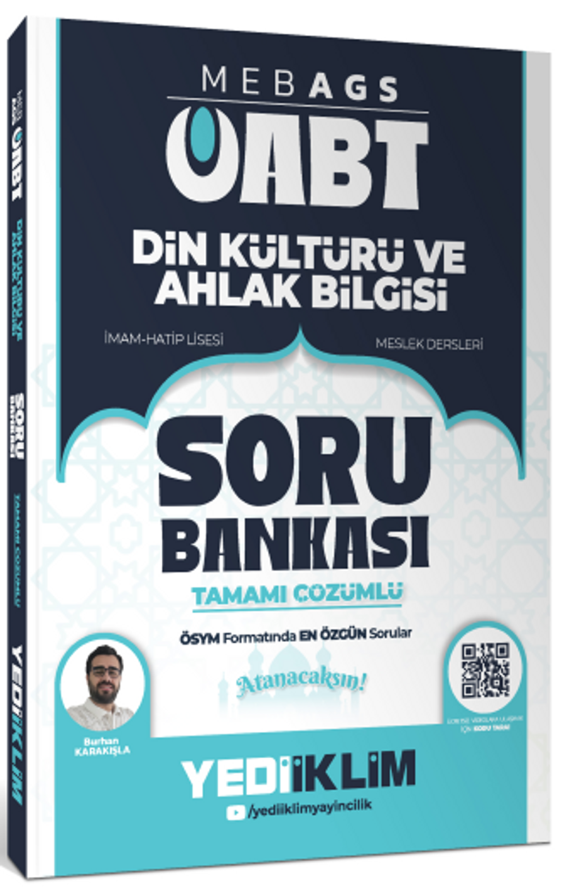 2026 MEB AGS ÖABT Din Kültürü ve Ahlak Bilgisi Tamamı çözümlü Soru Bankası kitap kapağı