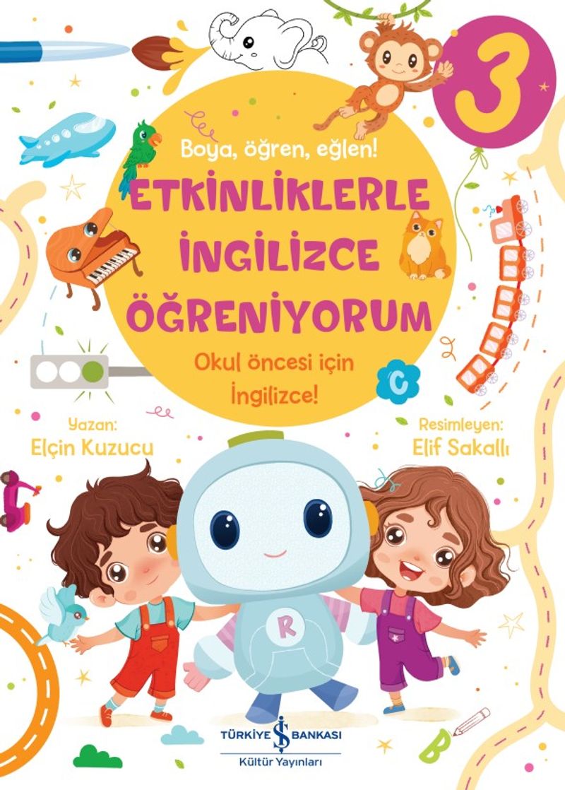 Etkinliklerle İngilizce Öğreniyorum-3 kitap kapağı
