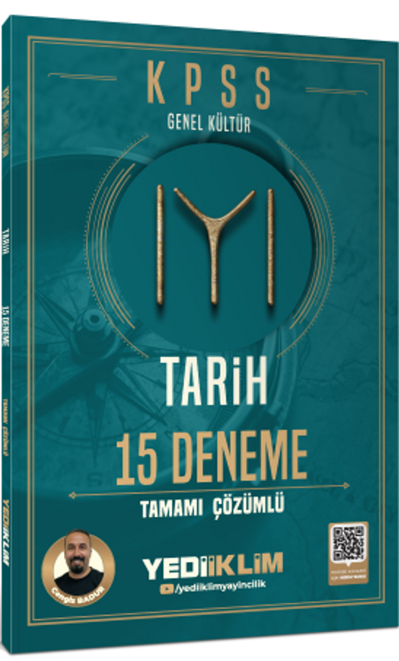 2026 KPSS Genel Kültür Tarih 15 Deneme Tamamı Çözümlü kitap kapağı