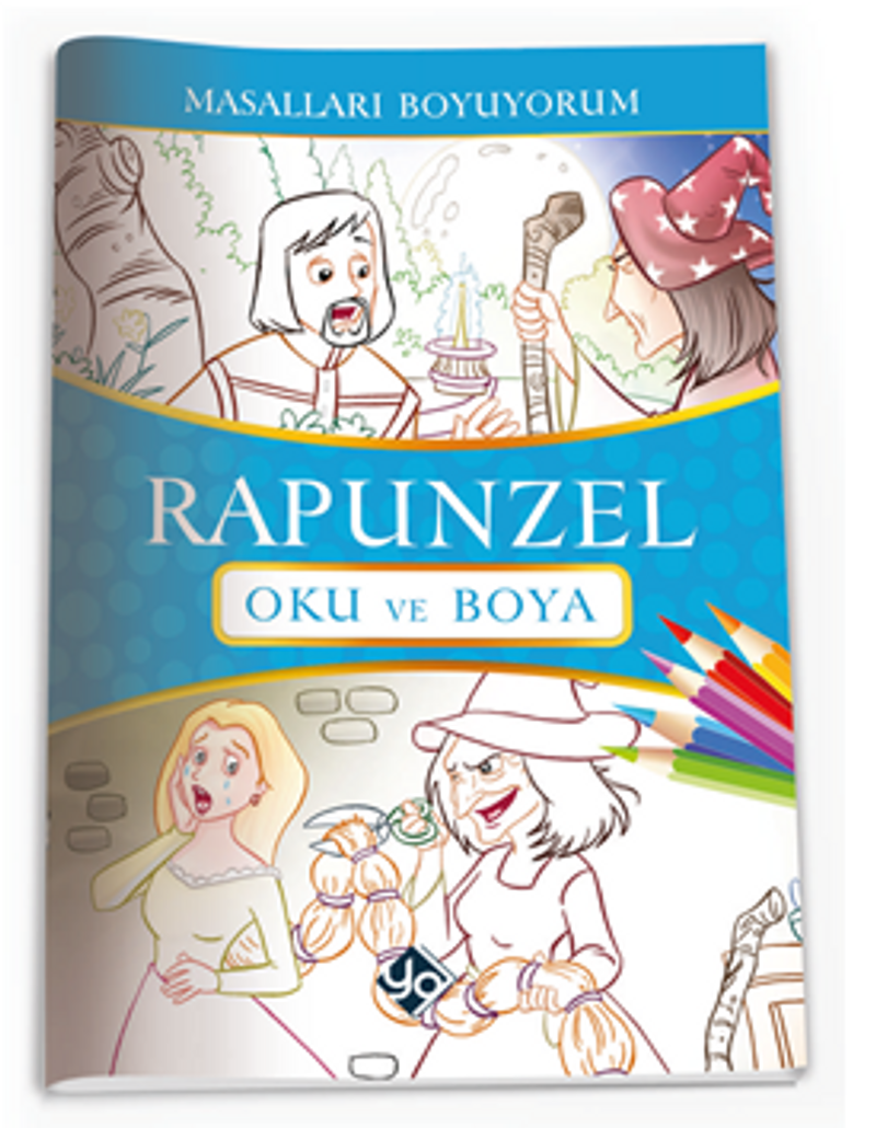 Masalları Boyuyorum Rapunzel Kitabı kitap kapağı